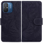 PU Leather Case for Xiaomi Redmi 11A 4G / 12C 4G , Tiger Imprinted Stand Wallet Phone Cover
