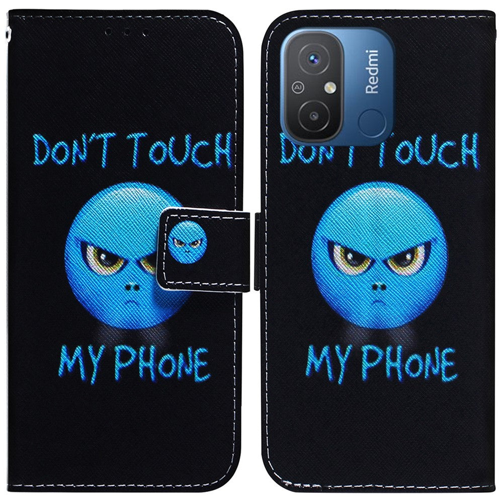 Leather Cover for Xiaomi Redmi 11A 4G / Redmi 12C 4G Phone Case Pattern Printing Anti-Scratch Wallet Shell