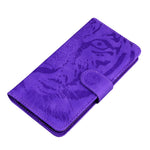 For Honor X8a 4G Wallet Case Tiger Imprinted PU Leather Flip Folio Phone Cover with Stand