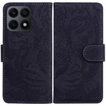 For Honor X8a 4G Wallet Case Tiger Imprinted PU Leather Flip Folio Phone Cover with Stand