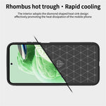MOFI JK TPU Series-1 För Xiaomi Redmi Note 12 4G TPU mobilskal Kolfiber Borstat Skyddsfodral