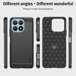 MOFI JK TPU Series-1 Protective Case for Honor X8a 4G TPU Cover Carbon Fiber Brushed Phone Shell