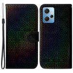 PU Leather Flip Wallet Phone Case for Xiaomi Redmi Note 12 4G Dazzling Flower Pattern Stand Folio Cover