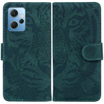 Xiaomi Redmi Note 12 4G Plånboksfodral med stativ Tigerpräglat Flip Folio PU-lädermobilfodral