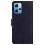 Wallet Phone Case for Xiaomi Redmi Note 12 4G Solid Color PU Leather Flip Stand Shockproof Cover
