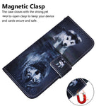 For Xiaomi Redmi Note 12 4G Shockproof Pattern Printing Phone Case Leather Wallet Shell
