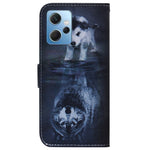 For Xiaomi Redmi Note 12 4G Shockproof Pattern Printing Phone Case Leather Wallet Shell
