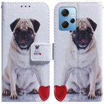 For Xiaomi Redmi Note 12 4G Shockproof Pattern Printing Phone Case Leather Wallet Shell