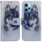 For Xiaomi Redmi Note 12 4G Shockproof Pattern Printing Phone Case Leather Wallet Shell