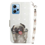 For Xiaomi Redmi Note 12 4G Phone Case, PU Leather Pattern Printing Wallet Stand Cover with Strap