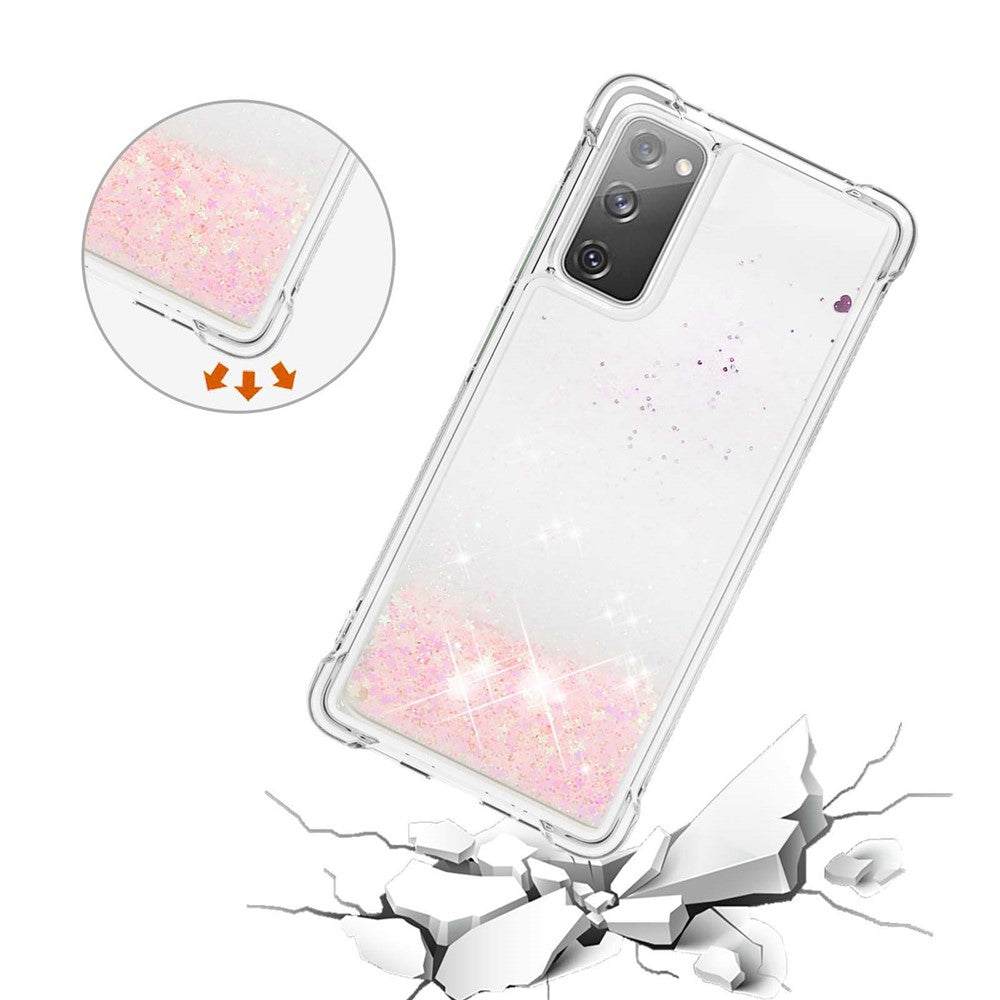 For Samsung Galaxy S20 FE 4G / FE 5G / S20 Lite / S20 FE 2022 TPU Case Glitter Quicksand Shockproof Phone Back Cover