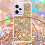 For Xiaomi Redmi Note 12 Pro 5G / Note 12 Pro Speed 5G / Poco X5 Pro 5G TPU Case Quicksand Design Phone Cover with Lanyard