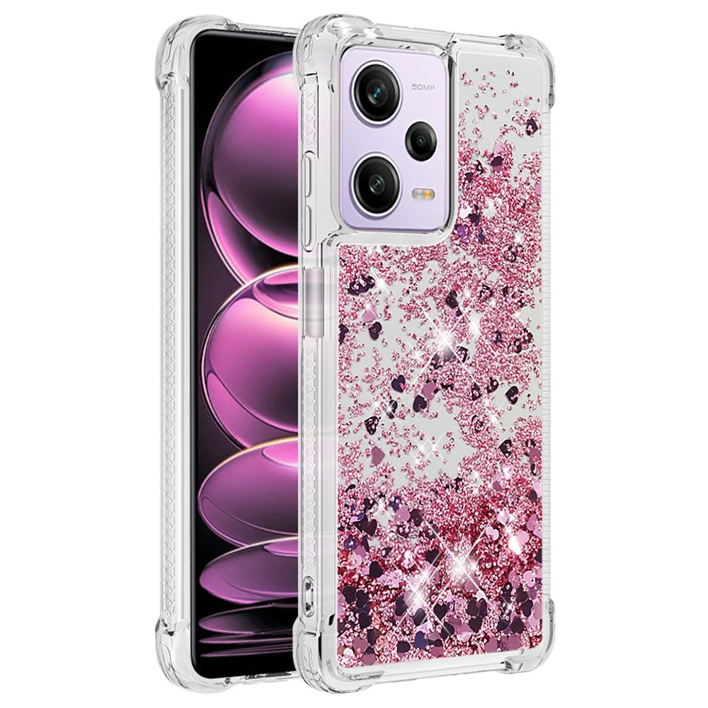 For Xiaomi Redmi Note 12 Pro 5G / Note 12 Pro Speed 5G / Poco X5 Pro 5G TPU Case Glitter Quicksand Shockproof Phone Back Cover