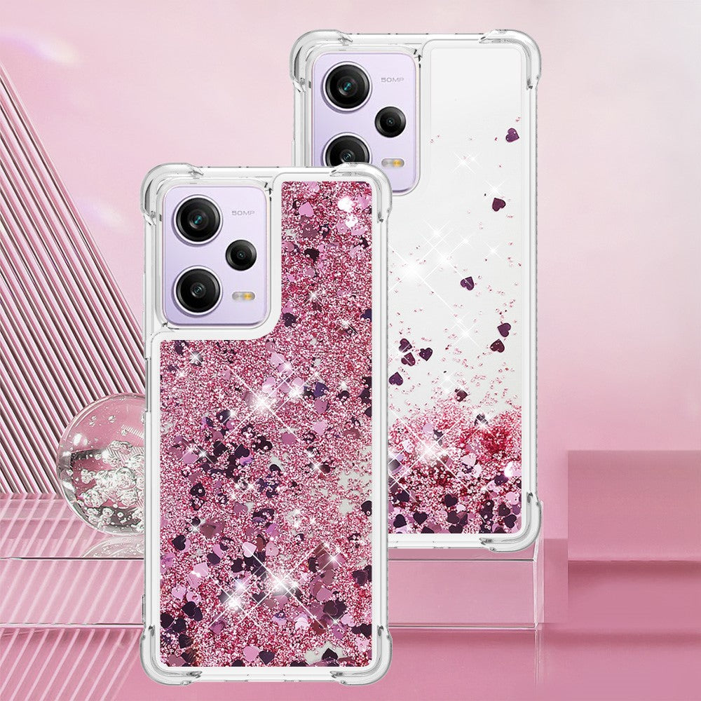 For Xiaomi Redmi Note 12 Pro 5G / Note 12 Pro Speed 5G / Poco X5 Pro 5G TPU Case Glitter Quicksand Shockproof Phone Back Cover