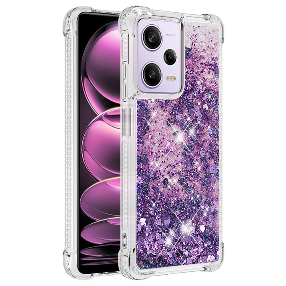 For Xiaomi Redmi Note 12 Pro 5G / Note 12 Pro Speed 5G / Poco X5 Pro 5G TPU Case Glitter Quicksand Shockproof Phone Back Cover