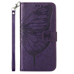 For Xiaomi Redmi Note 12 5G (Global) / (India) / (China) / Poco X5 5G Wallet Case with Wrist Strap Butterfly Imprint Leather Phone Cover