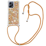 For Xiaomi Redmi Note 12 5G (Global) / (India) / (China) / Poco X5 5G TPU Case Quicksand Design Phone Cover with Lanyard