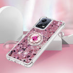 For Xiaomi Redmi Note 12 5G (Global) / (India) / (China) / Poco X5 5G TPU Case with Kickstand Quicksand Shockproof Cover