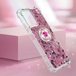 For Xiaomi Redmi Note 12 5G (Global) / (India) / (China) / Poco X5 5G TPU Case with Kickstand Quicksand Shockproof Cover