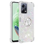For Xiaomi Redmi Note 12 5G (Global) / (India) / (China) / Poco X5 5G TPU Case with Kickstand Quicksand Shockproof Cover