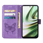 For OnePlus Nord CE 3 Lite 5G / Nord N30 5G Wallet Case with Wrist Strap Butterfly Imprint Leather Phone Cover