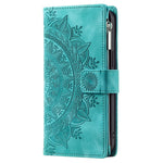 Leather Flip Cover for Samsung Galaxy A24 4G (162.1 x 77.6 x 8.3mm) Mandala Flower Pattern Wallet Phone Case