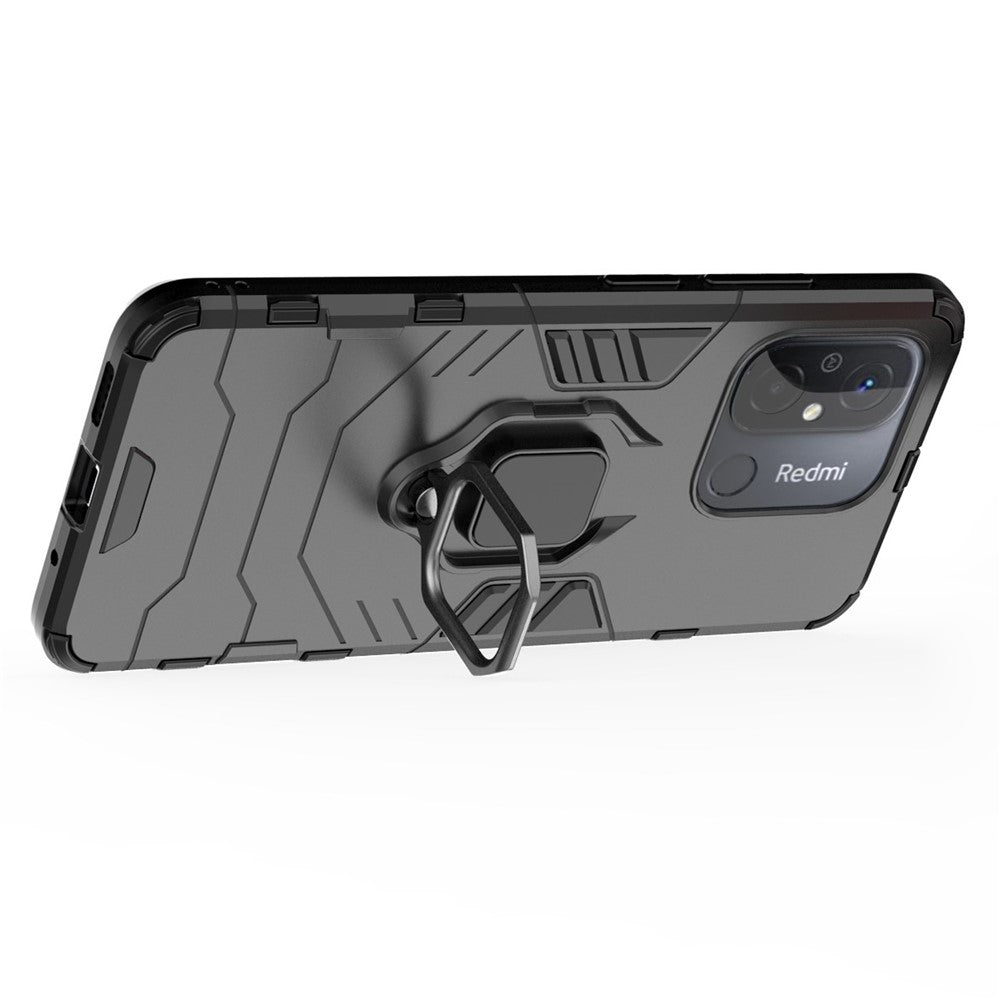 For Xiaomi Poco C55 4G / Redmi 11A 4G / 12C 4G Ring Holder Kickstand Phone Case TPU+PC Cover