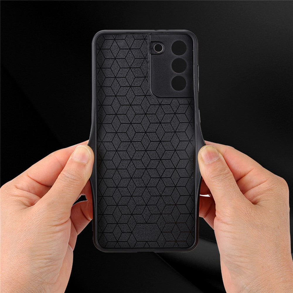 AZNS For Samsung Galaxy S21 5G / 4G Imprinted Leather Coated TPU Phone Case Protective Phone Cover