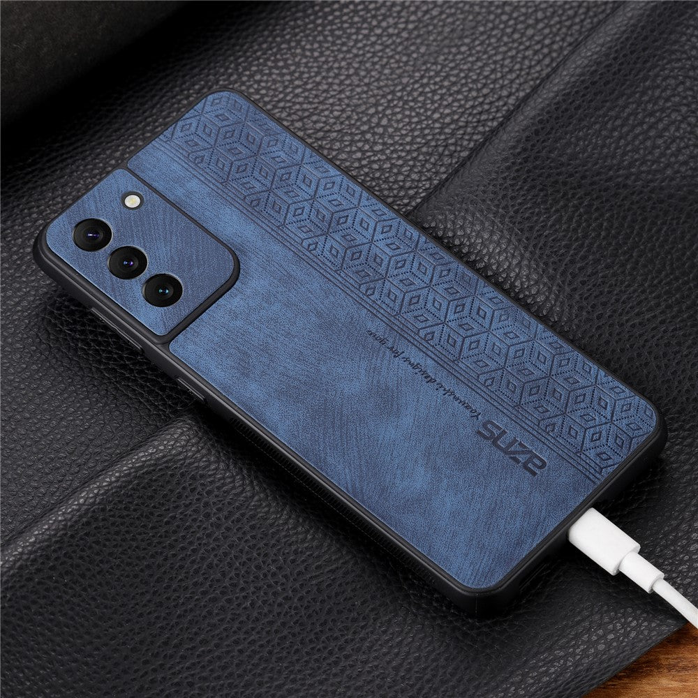 AZNS For Samsung Galaxy S21 5G / 4G Imprinted Leather Coated TPU Phone Case Protective Phone Cover