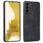 AZNS For Samsung Galaxy S21 5G / 4G Imprinted Leather Coated TPU Phone Case Protective Phone Cover