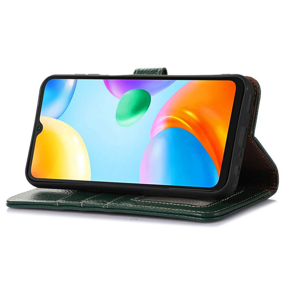 For Honor X9a 5G / Magic5 Lite 5G / X40 5G Genuine Cow Leather Cover Litchi Texture RFID Blocking Stand Wallet Case