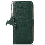 For Honor X9a 5G / Magic5 Lite 5G / X40 5G Genuine Cow Leather Cover Litchi Texture RFID Blocking Stand Wallet Case