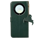 For Honor X9a 5G / Magic5 Lite 5G / X40 5G Genuine Cow Leather Cover Litchi Texture RFID Blocking Stand Wallet Case