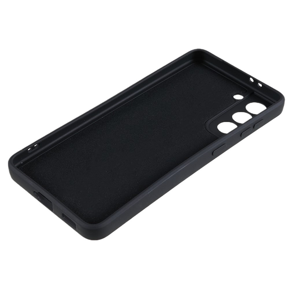 Samsung Galaxy S21 4G / 5G Bakstycke TPU-skal Fiberfoder Gummerat Mobilskal