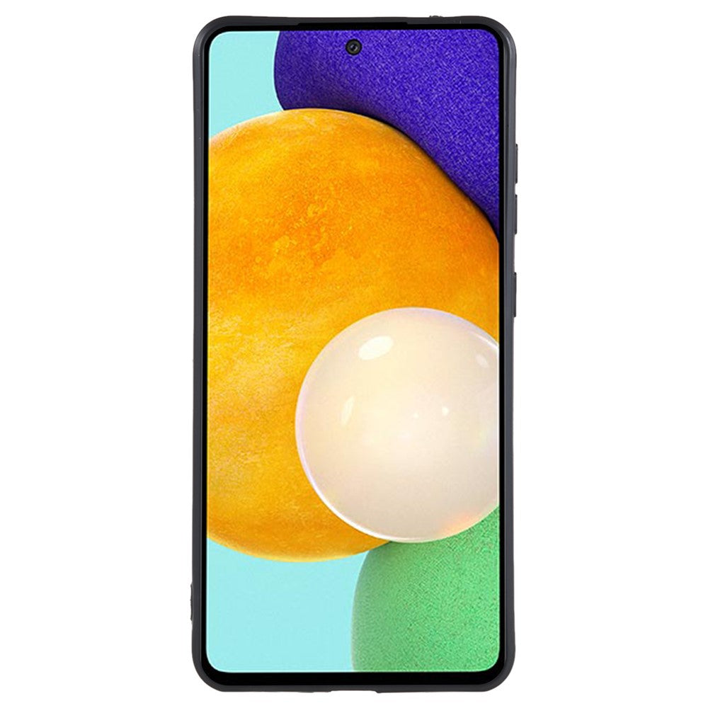 Til Samsung Galaxy A52 5G Lige Kant TPU Telefoncover Præcis Udskæring til Linse Anti-fald Cover