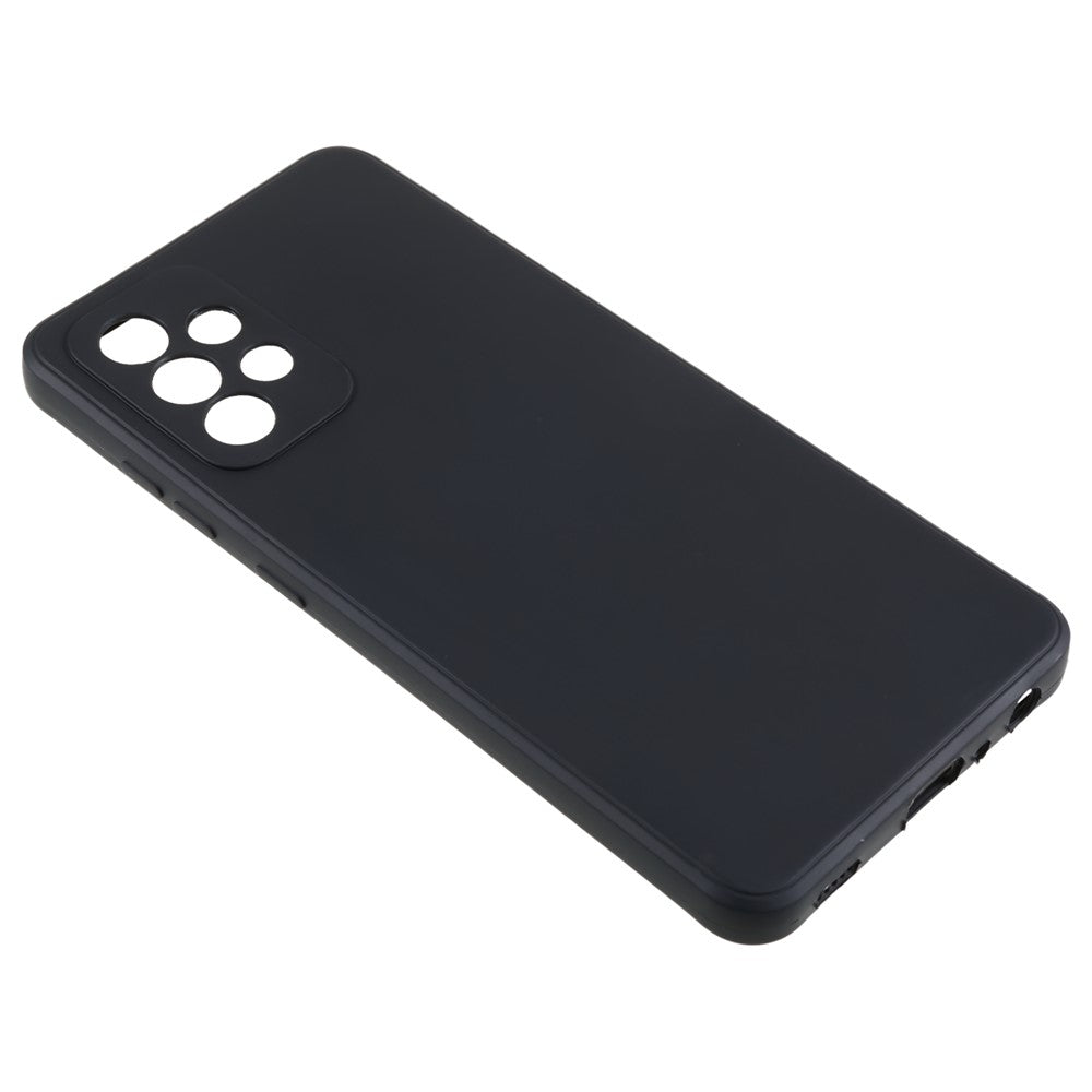 Til Samsung Galaxy A52 5G Lige Kant TPU Telefoncover Præcis Udskæring til Linse Anti-fald Cover
