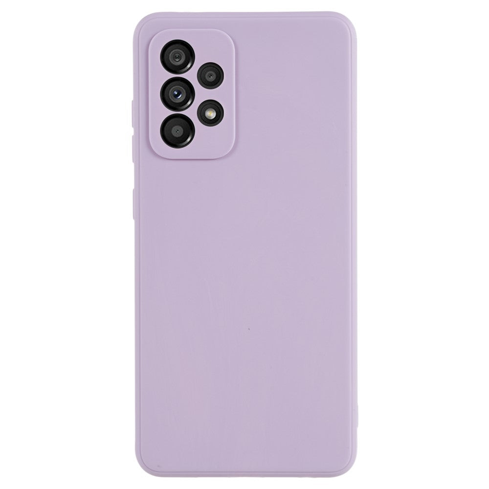 Til Samsung Galaxy A52 5G Lige Kant TPU Telefoncover Præcis Udskæring til Linse Anti-fald Cover