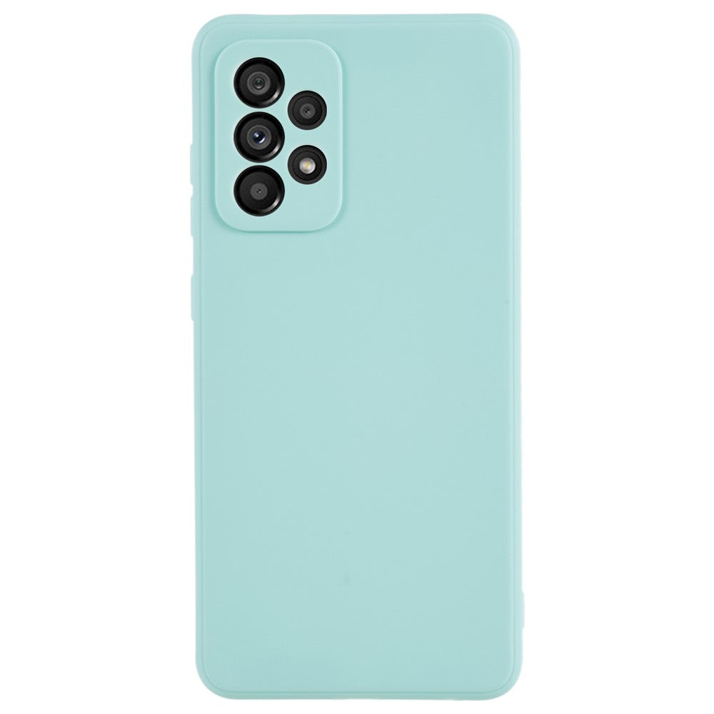 Til Samsung Galaxy A52 5G Lige Kant TPU Telefoncover Præcis Udskæring til Linse Anti-fald Cover