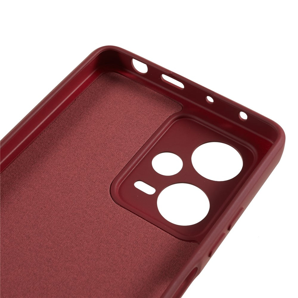 Xiaomi Redmi Note 12 Pro 5G Reptåligt TPU-skal Fiberfoder Gummerat Skyddande mobilfodral