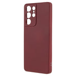For Samsung Galaxy S21 Ultra 5G TPU Phone Case Fiber Lining Rubberized Cell Phone Cover