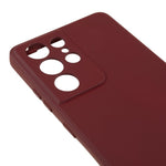 For Samsung Galaxy S21 Ultra 5G TPU Phone Case Fiber Lining Rubberized Cell Phone Cover