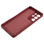 For Samsung Galaxy S21 Ultra 5G TPU Phone Case Fiber Lining Rubberized Cell Phone Cover