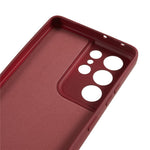 For Samsung Galaxy S21 Ultra 5G TPU Phone Case Fiber Lining Rubberized Cell Phone Cover
