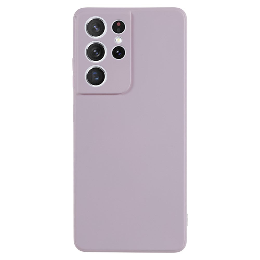 For Samsung Galaxy S21 Ultra 5G TPU Phone Case Fiber Lining Rubberized Cell Phone Cover