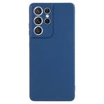 For Samsung Galaxy S21 Ultra 5G TPU Phone Case Fiber Lining Rubberized Cell Phone Cover