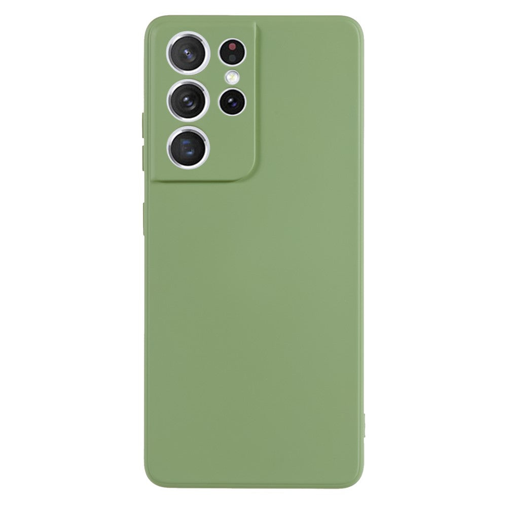 For Samsung Galaxy S21 Ultra 5G TPU Phone Case Fiber Lining Rubberized Cell Phone Cover