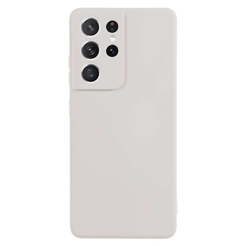 For Samsung Galaxy S21 Ultra 5G TPU Phone Case Fiber Lining Rubberized Cell Phone Cover