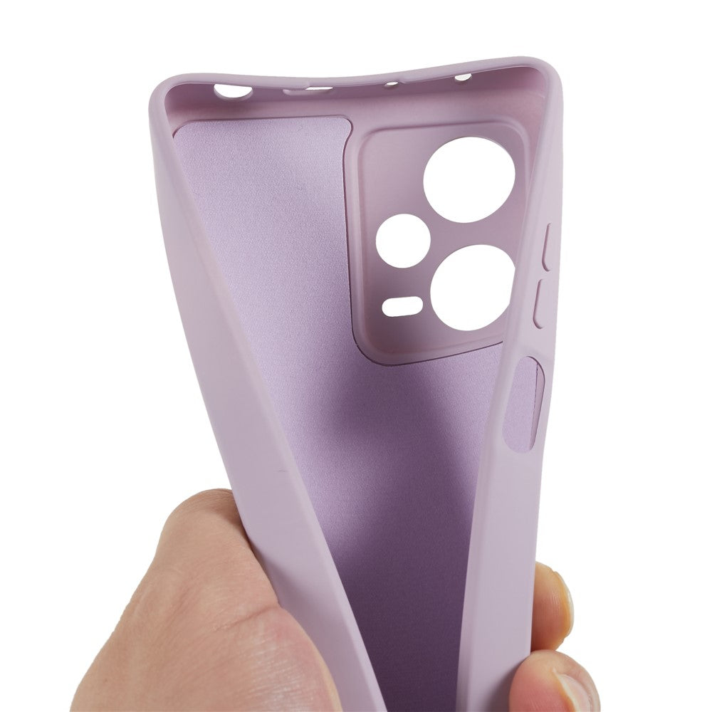 TPU Phone Cover for Xiaomi Redmi Note 12 Pro+ 5G Slim Case Fiber Lining Rubberized Cell Phone Case