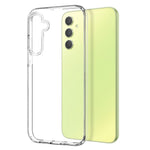 NORTHJO til Samsung Galaxy A34 5G Klart Blødt TPU Telefoncover med Hærdet Glasfilm
