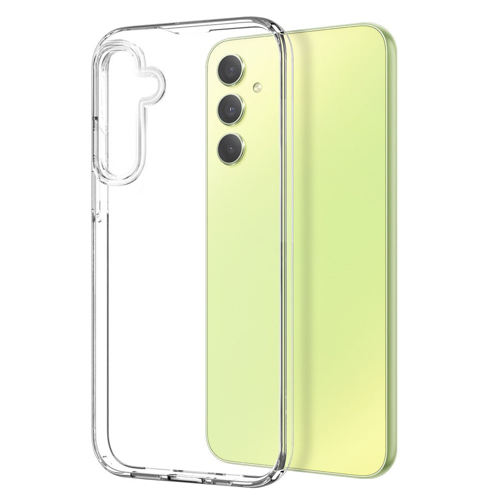 NORTHJO til Samsung Galaxy A34 5G Klart Blødt TPU Telefoncover med Hærdet Glasfilm